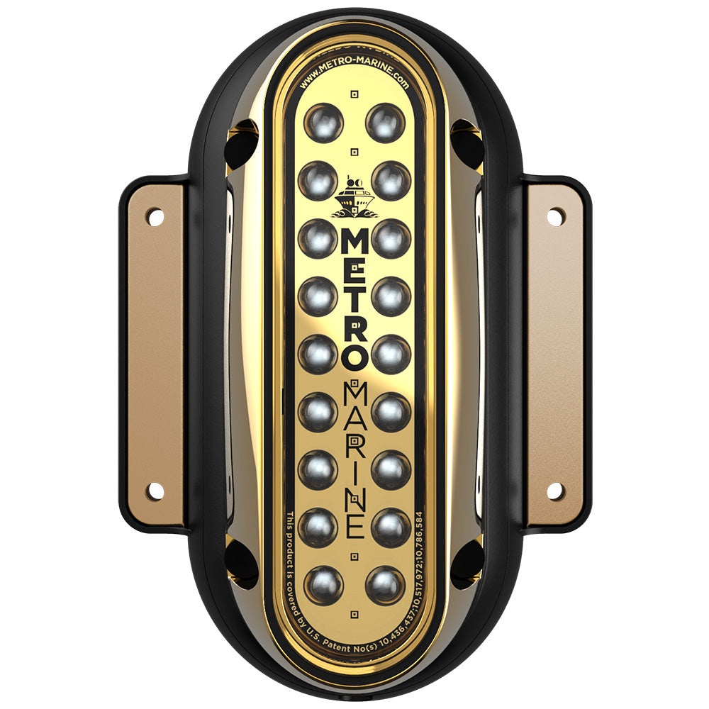 Metro Marine HighOutput Vertical Surface Mount Light wIntelligent Monochromatic LEDs Aqua 45 Beam FSME1VA345