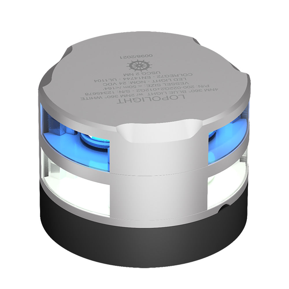 Lopolight 2nm 360 Degree Blue Dinner Light 2nm 360 Degree White Light 200012G2022G2
