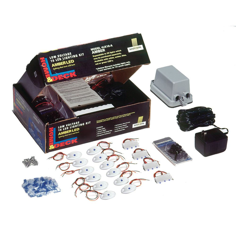Innovative Lighting Deck Dock LED Kit Blue LEDWhite Housing 09021004