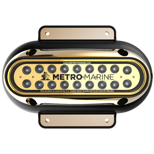 Metro Marine HighOutput Elongated Surface Mount Light wIntelligent Monochromatic LEDs  White 90 Beam FSME1HW390