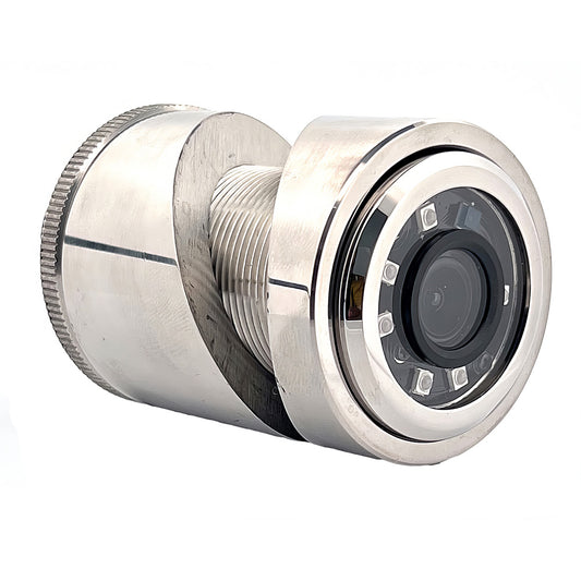 Iris 3MP Compact 316L Stainless Steel ThruHullPanel IP Camera  18mm Lens IRIS43518