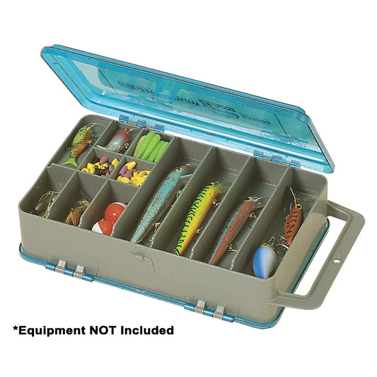 Plano DoubleSided Tackle Organizer Medium  SilverBlue 321508